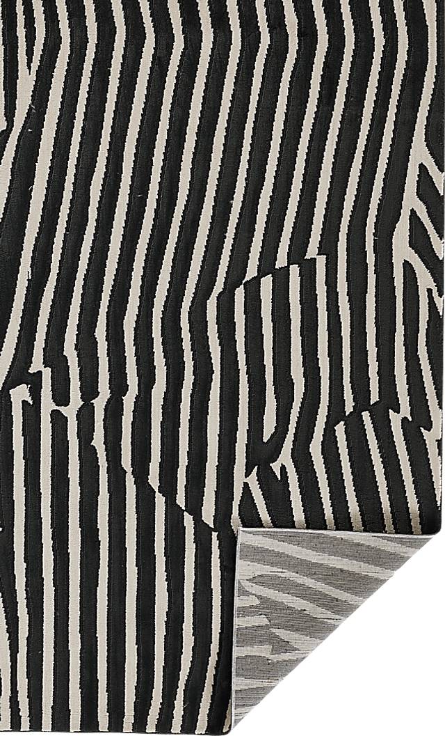 Shadow Black 3'11 x 5'7 Rug - Thumbnail - Image 3