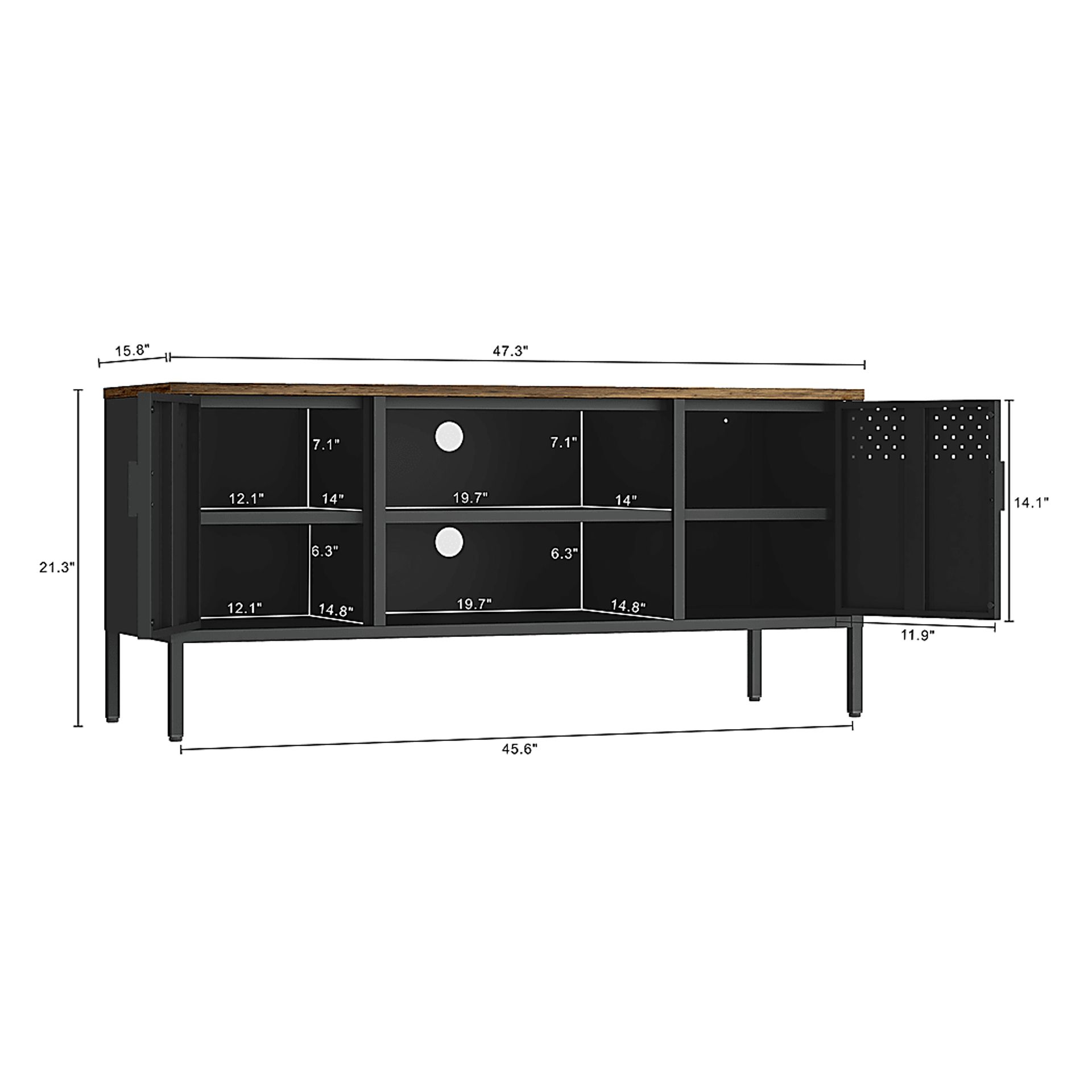 Shadoworks Black 47.5 in. Console - Image 5