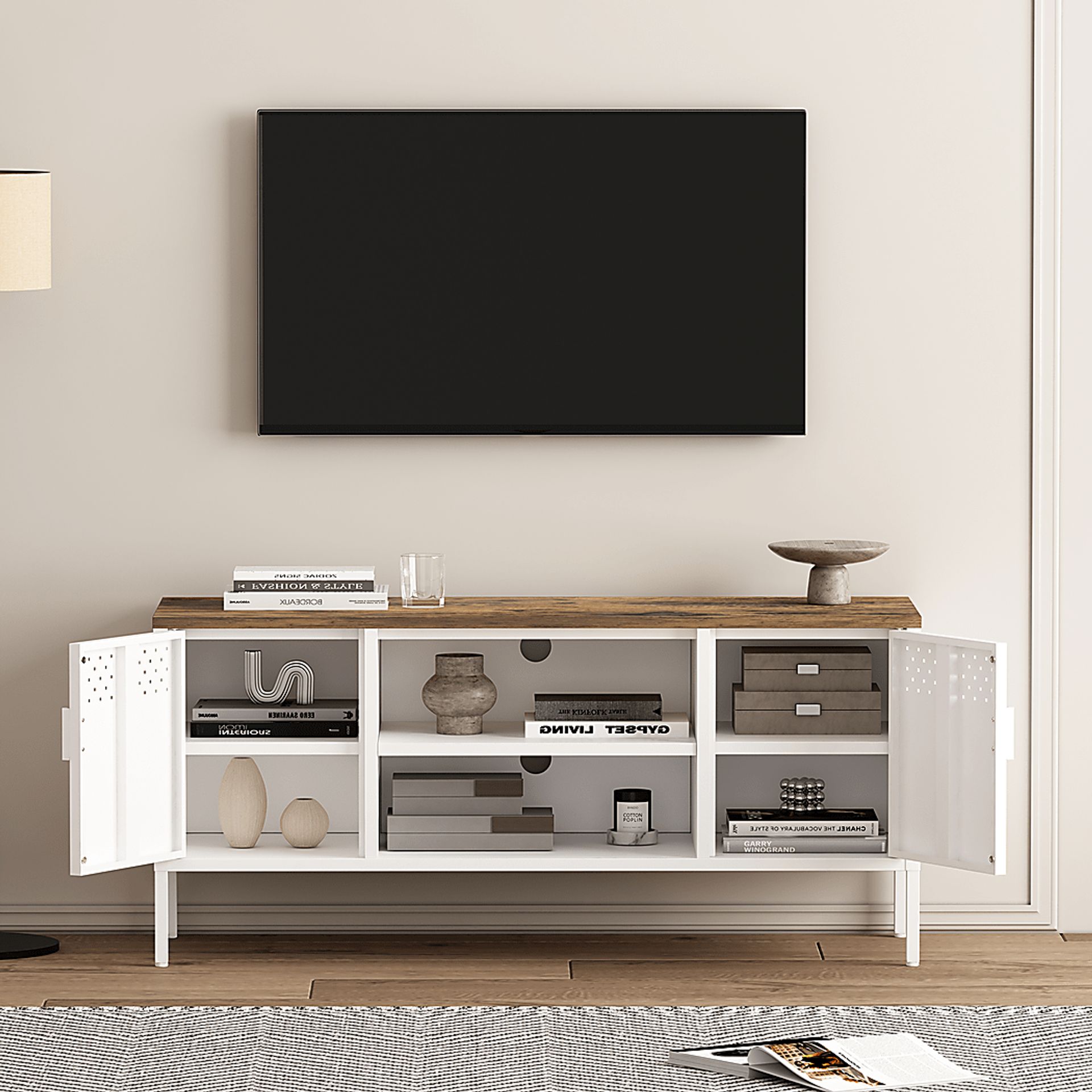 Shadoworks White 47.5 in. Console - Image 3