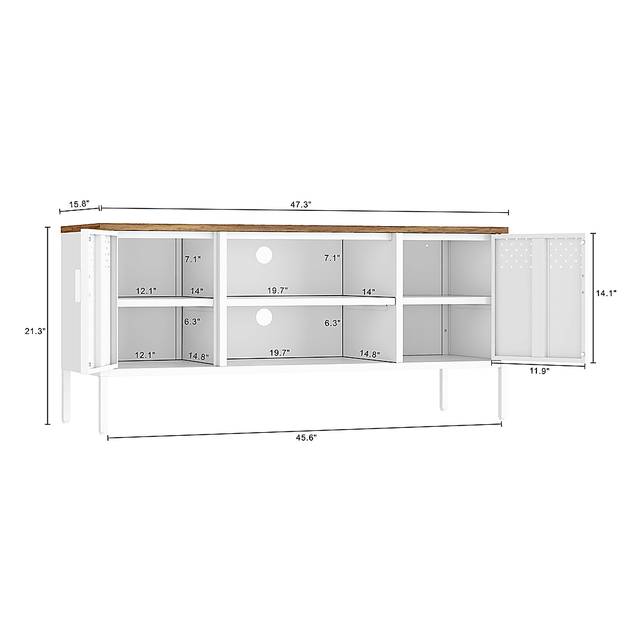 Shadoworks White 47.5 in. Console - Thumbnail - Image 5