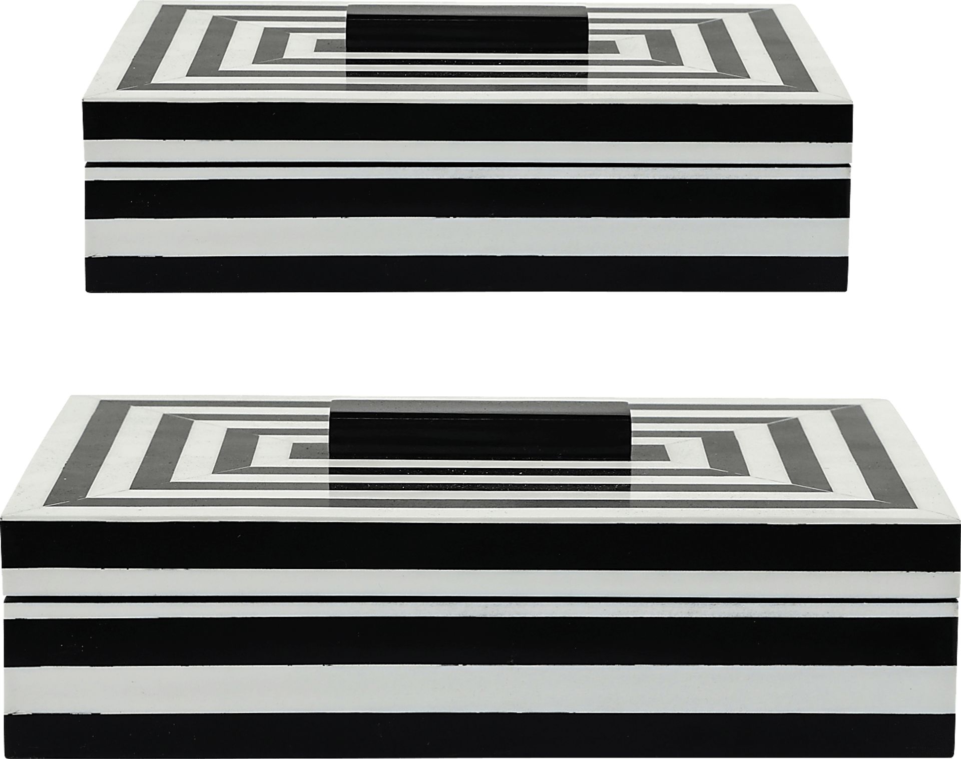Shadyside Black Decorative Box, Set of 2 - Image 1