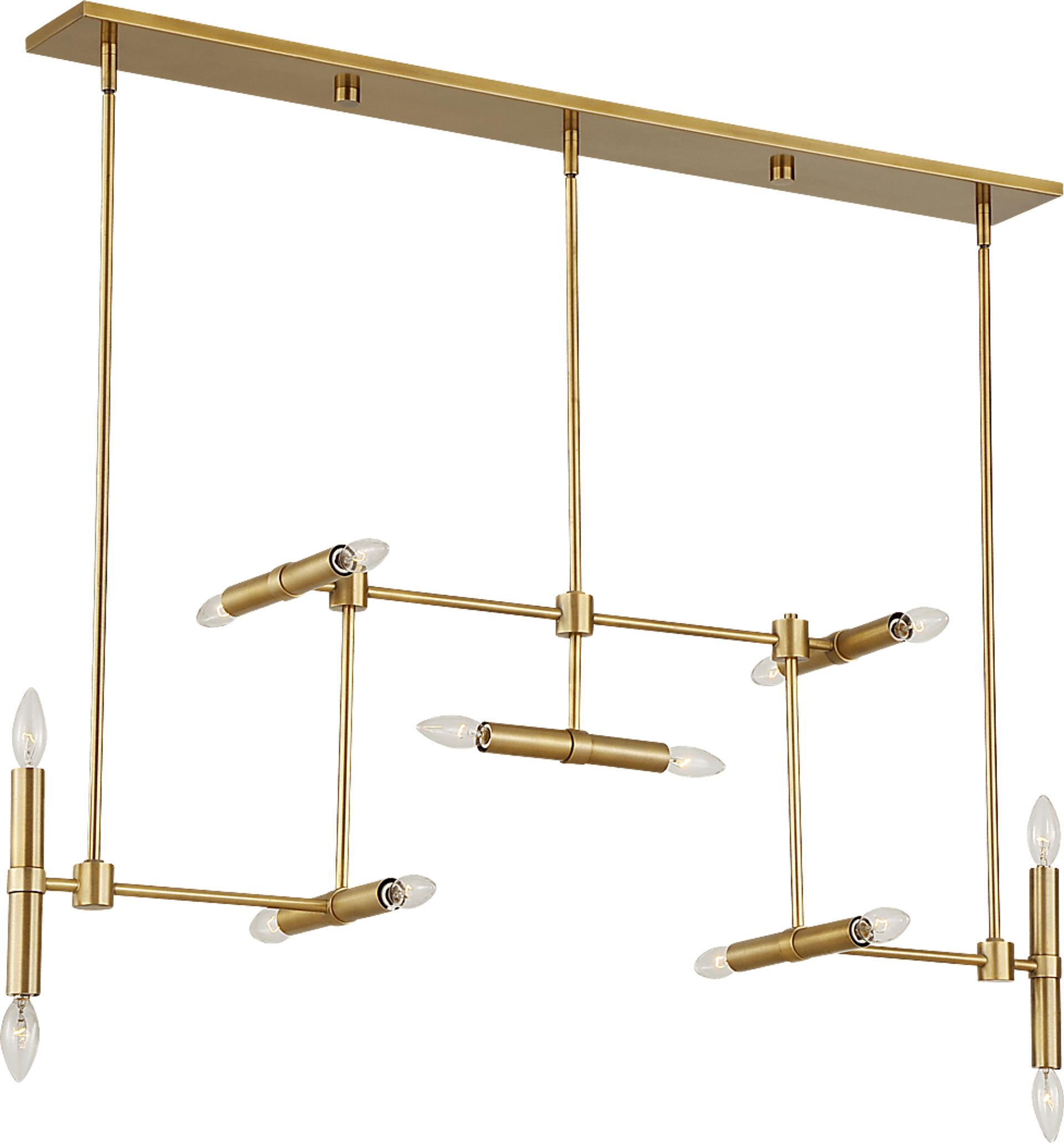 Shaene Brass Chandelier - Image 3