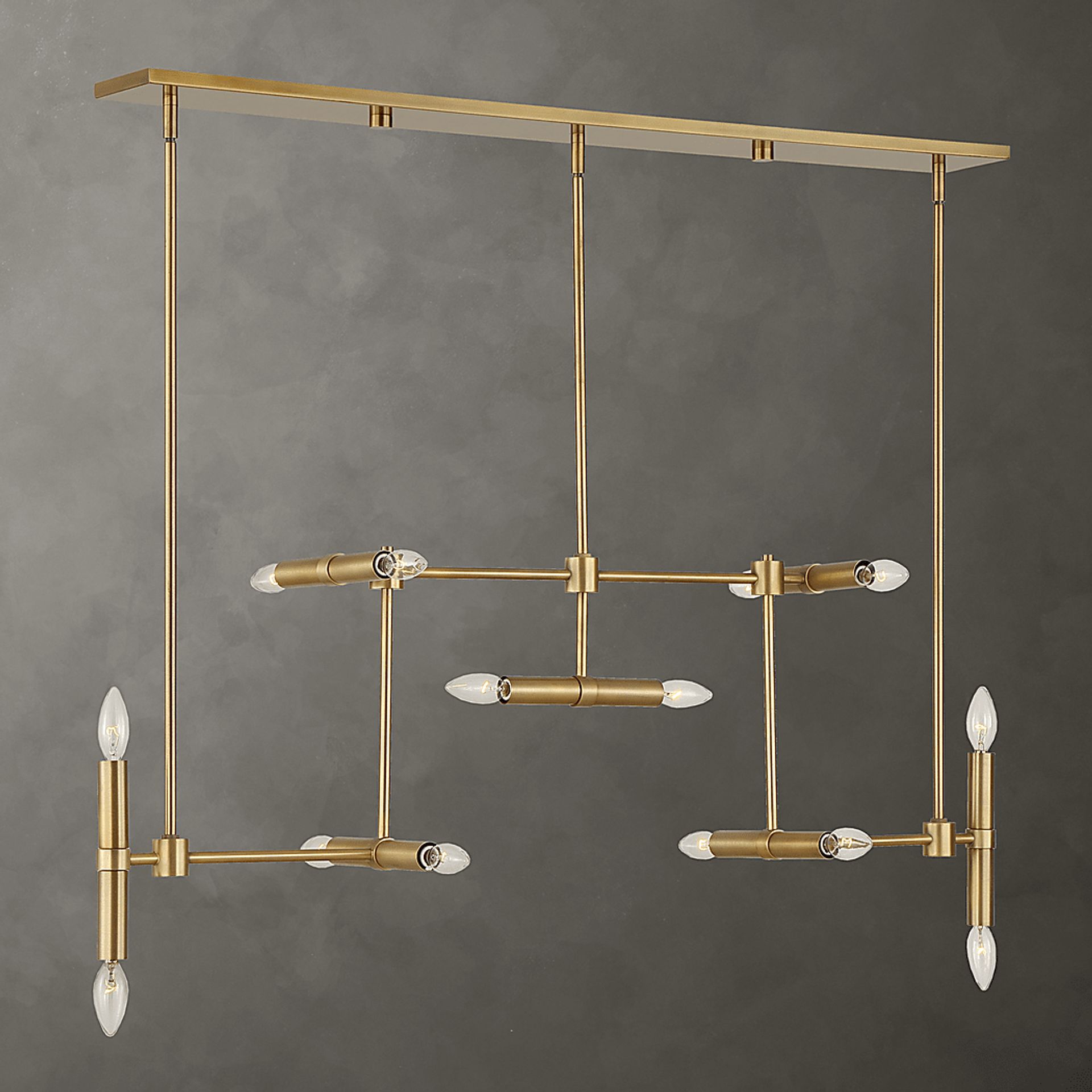 Shaene Brass Chandelier - Image 4