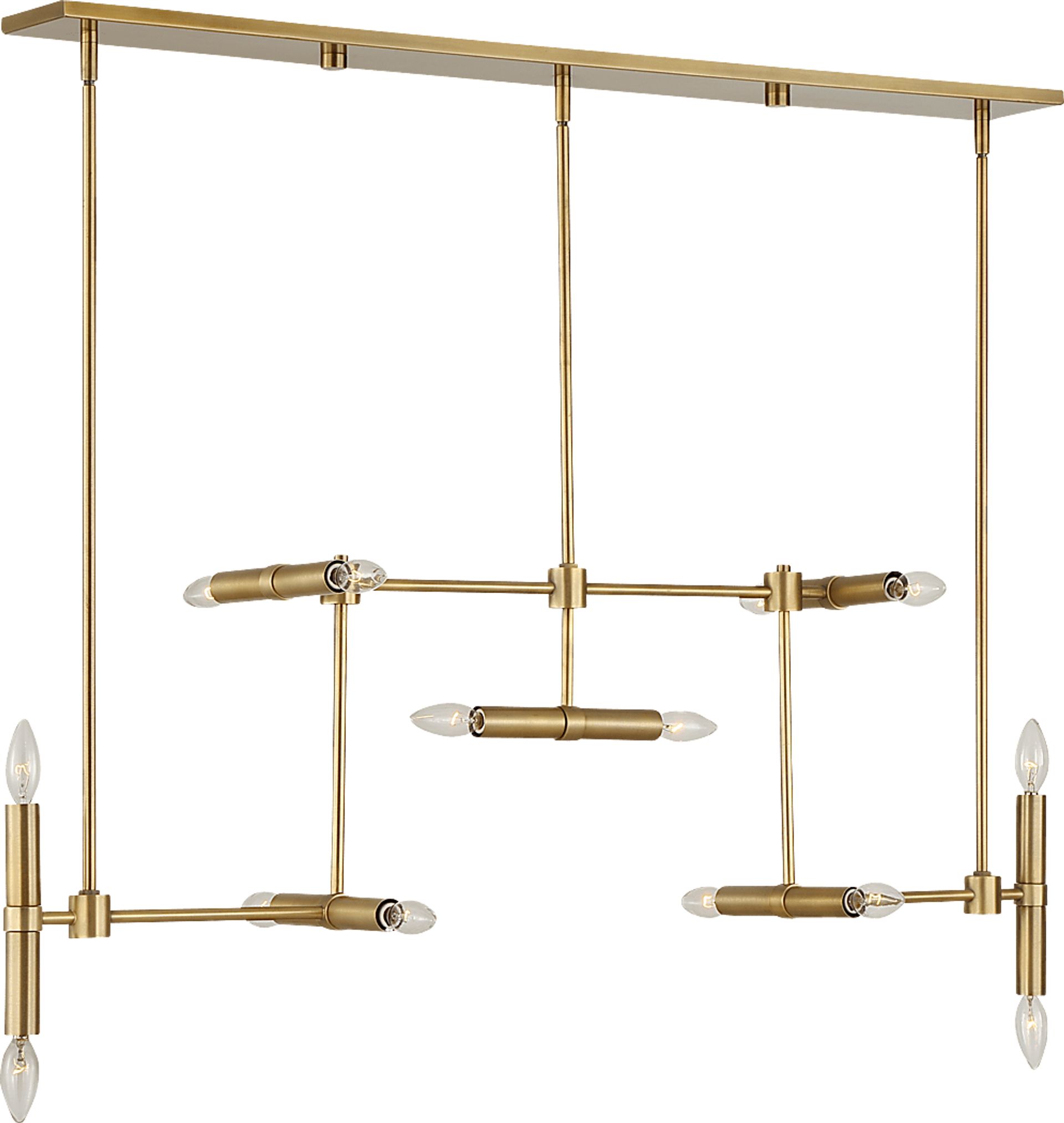 Shaene Brass Chandelier - Image 1