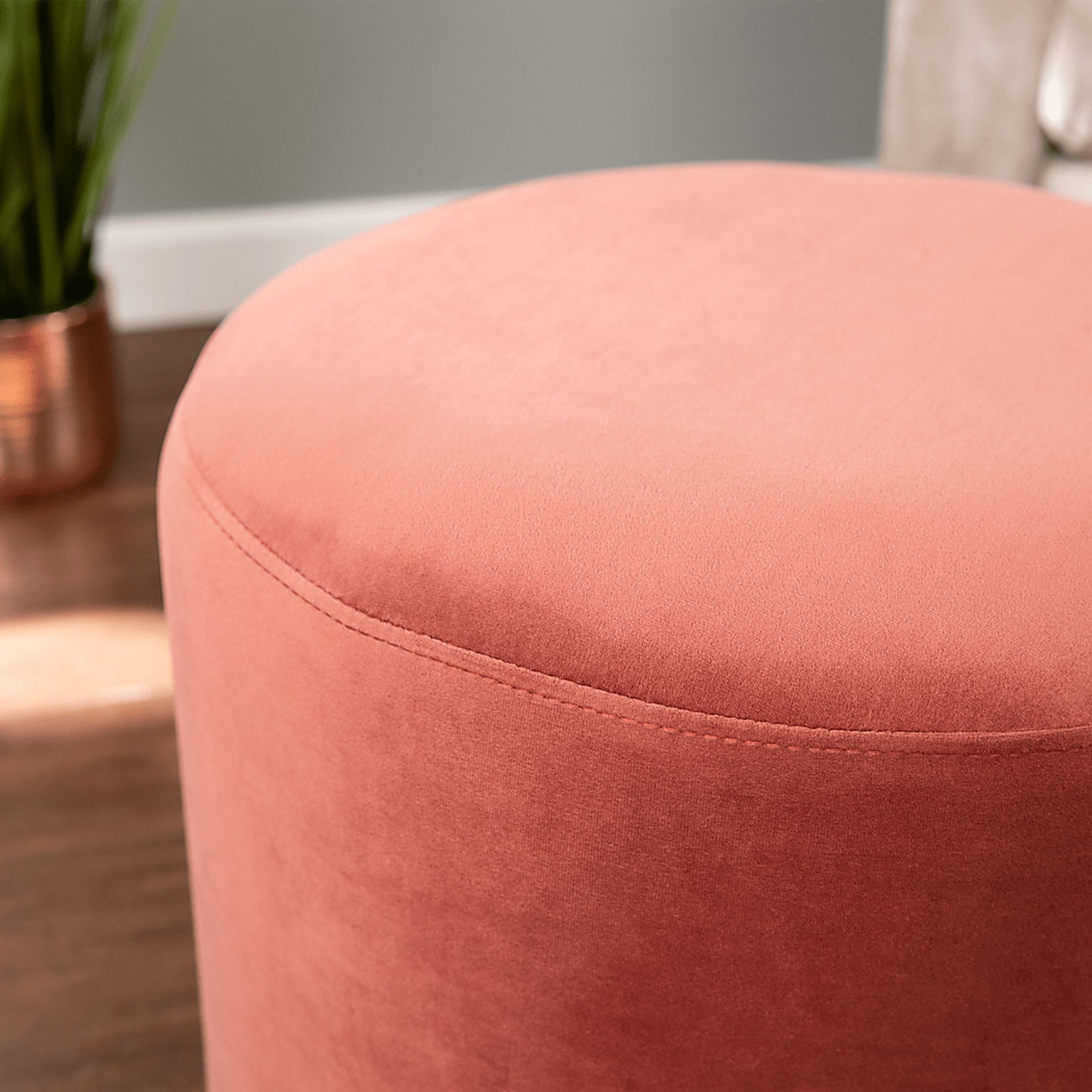 Shagbark Pink Ottoman - Image 5