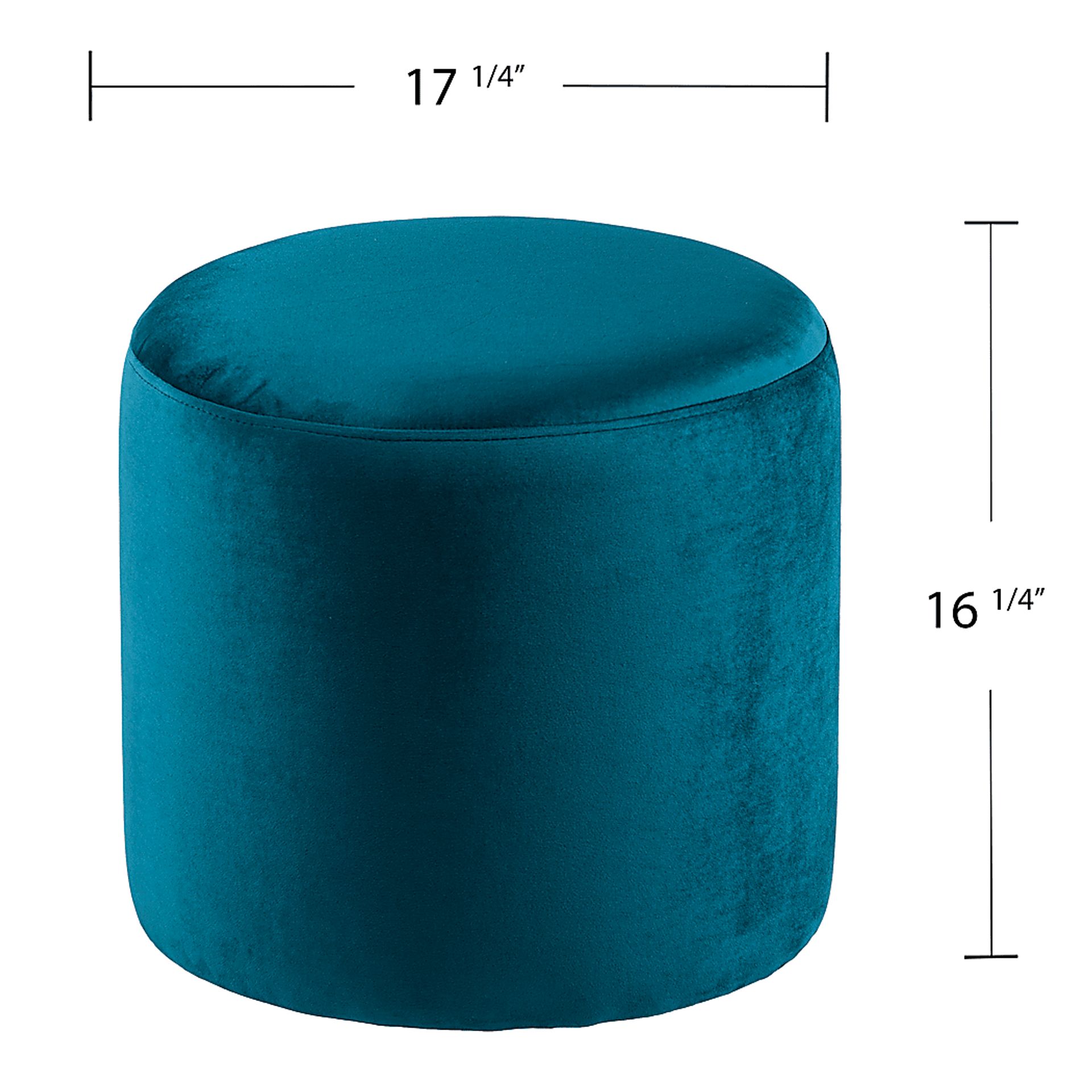 Shagbark Teal Ottoman - Image 5