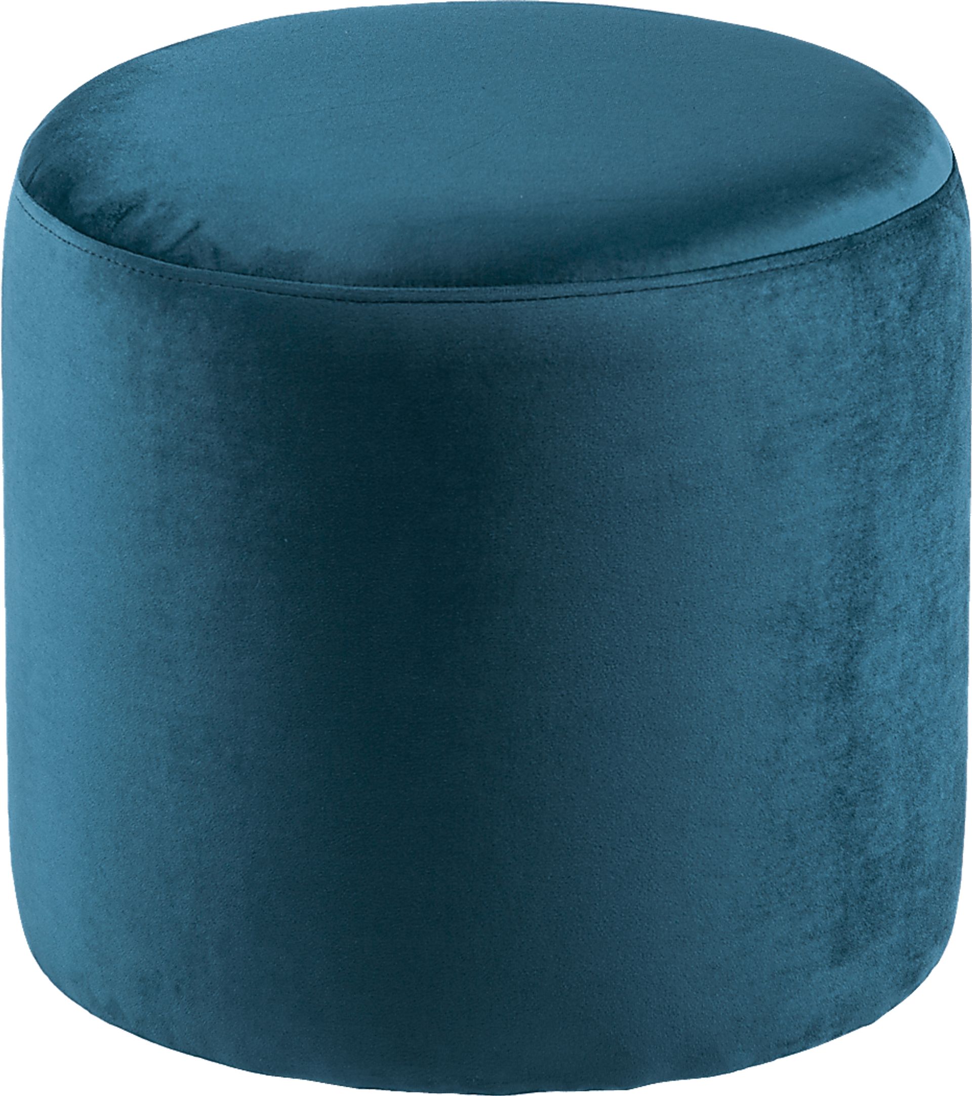 Shagbark Teal Ottoman - Image 1