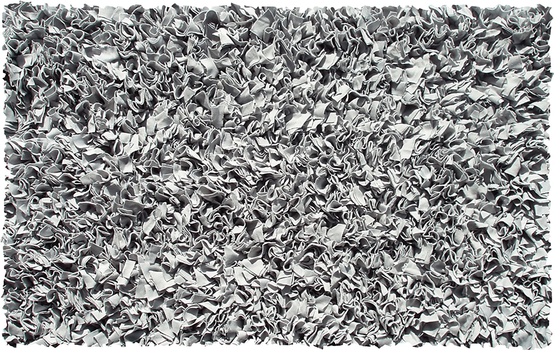 Kids Fuzzy Clouds Silver 5' x 8' Rug - Image 1