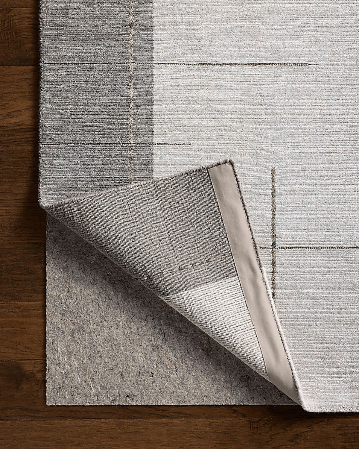 Shalin Light Gray Wool Fabric Rug | Rooms to Go