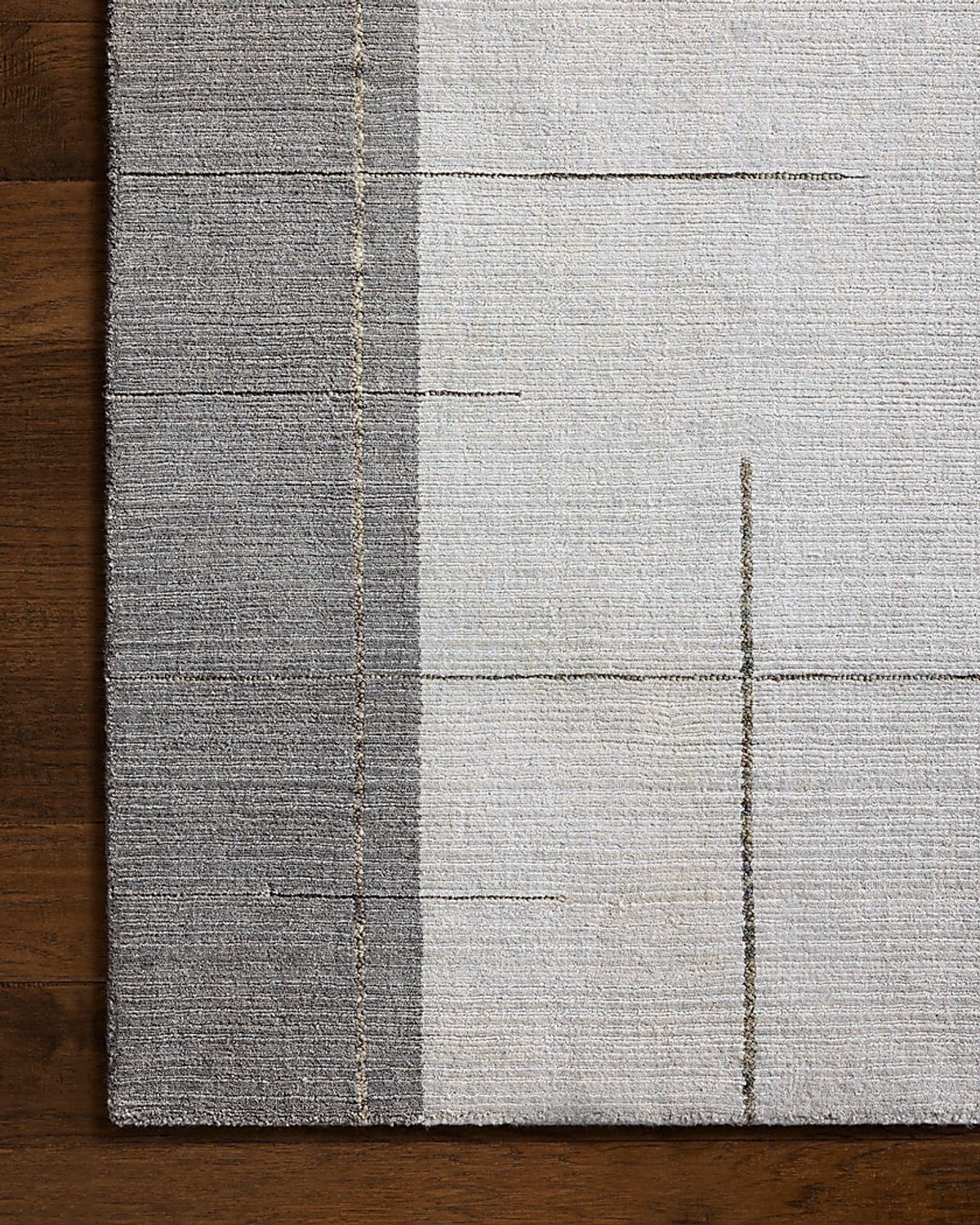 Shalin Light Gray Wool Fabric Rug | Rooms to Go