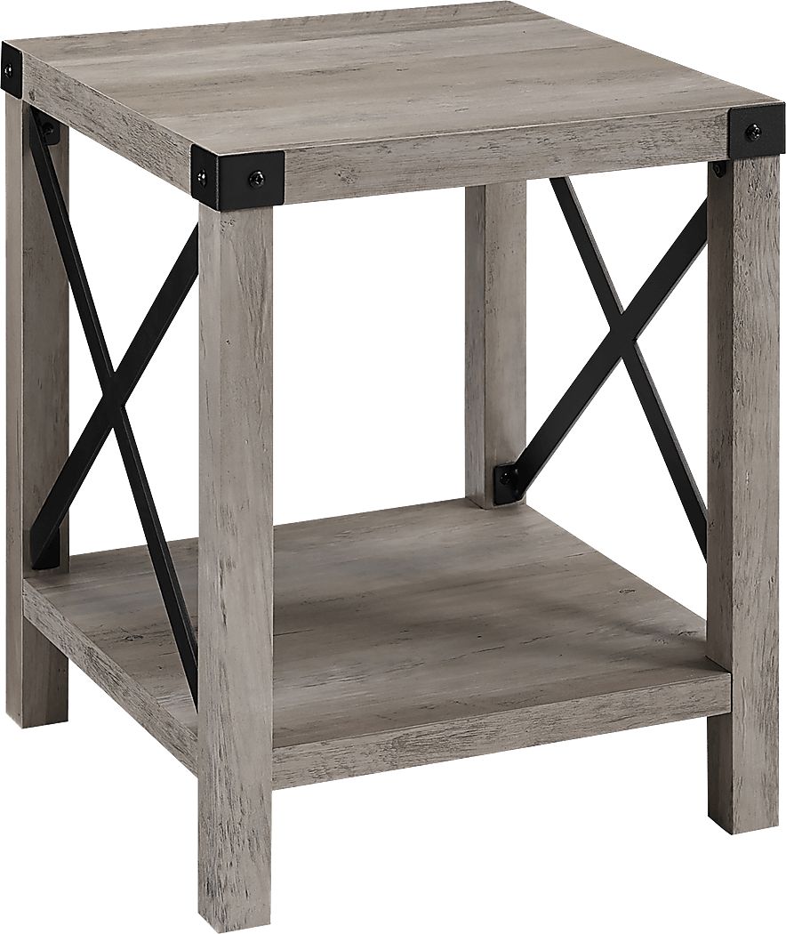 Shamblin Gray End Table
