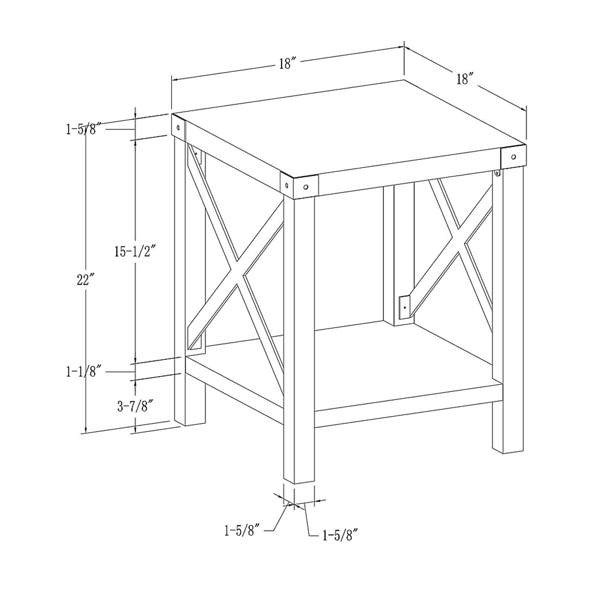Shamblin Oak End Table