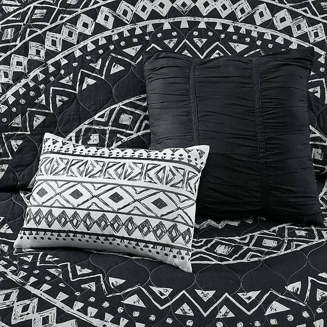 Shamilar Black 7 Pc King/California King Coverlet Set - Thumbnail - Image 5