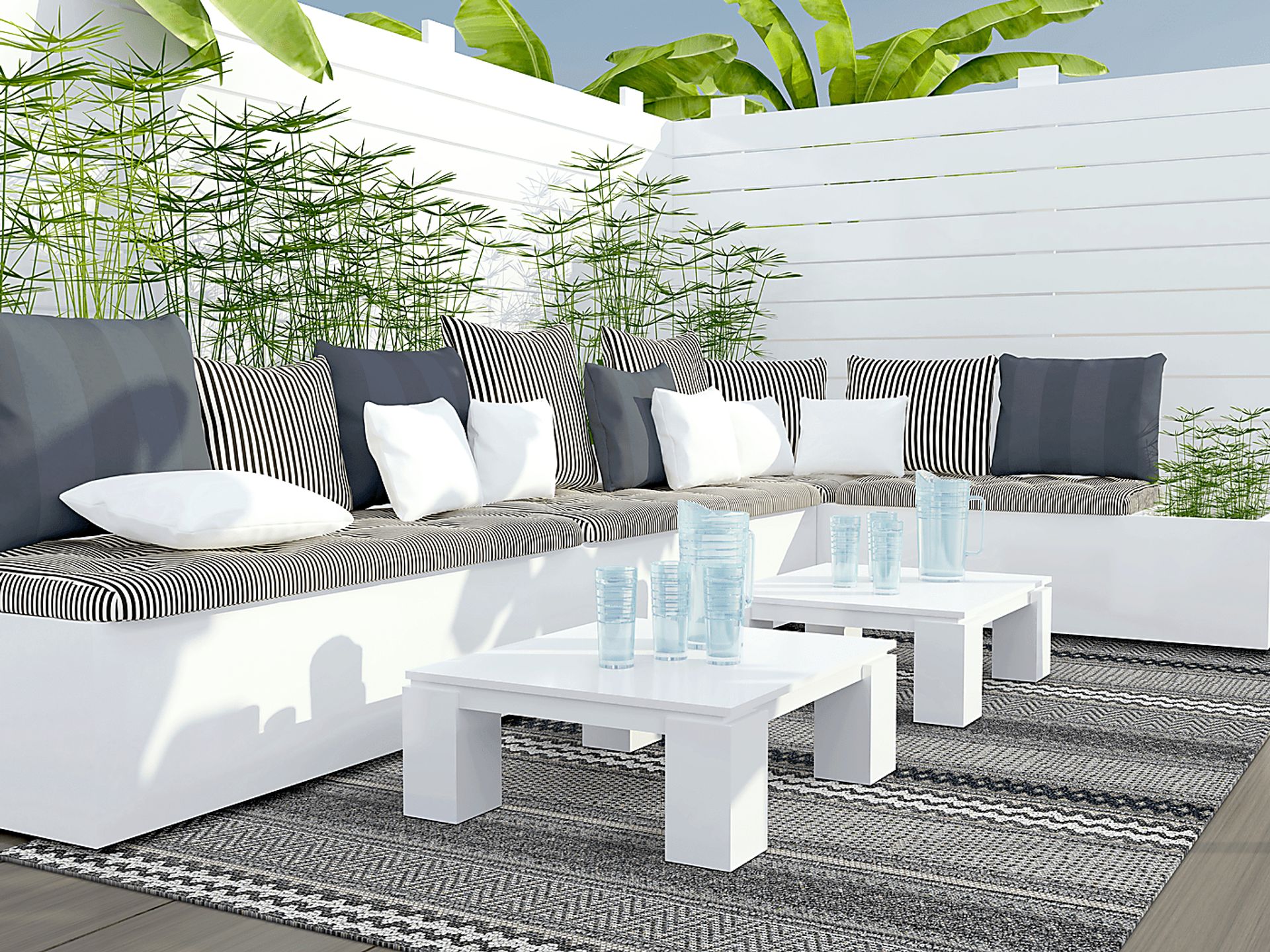 Shamley Taupe 6'7 x 9'4 Indoor/Outdoor Rug - Image 2