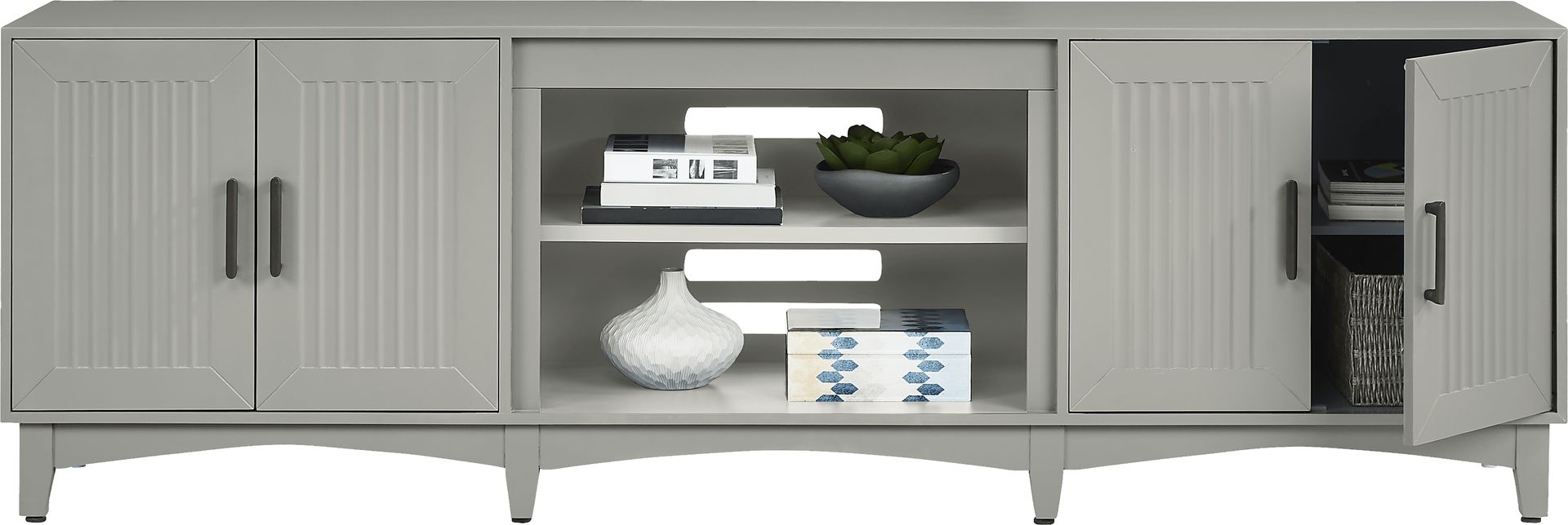 Shanewood II Gray 84 in. Console - Image 3