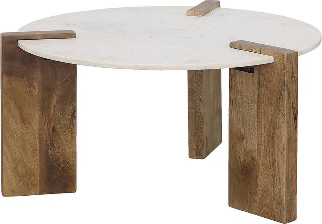 Shantivanna White Cocktail Table - Thumbnail - Image 1