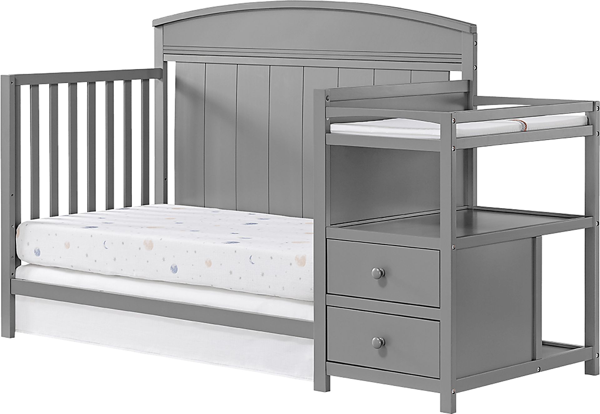 Shanton Gray Convertible Crib & Changing Table - Image 5