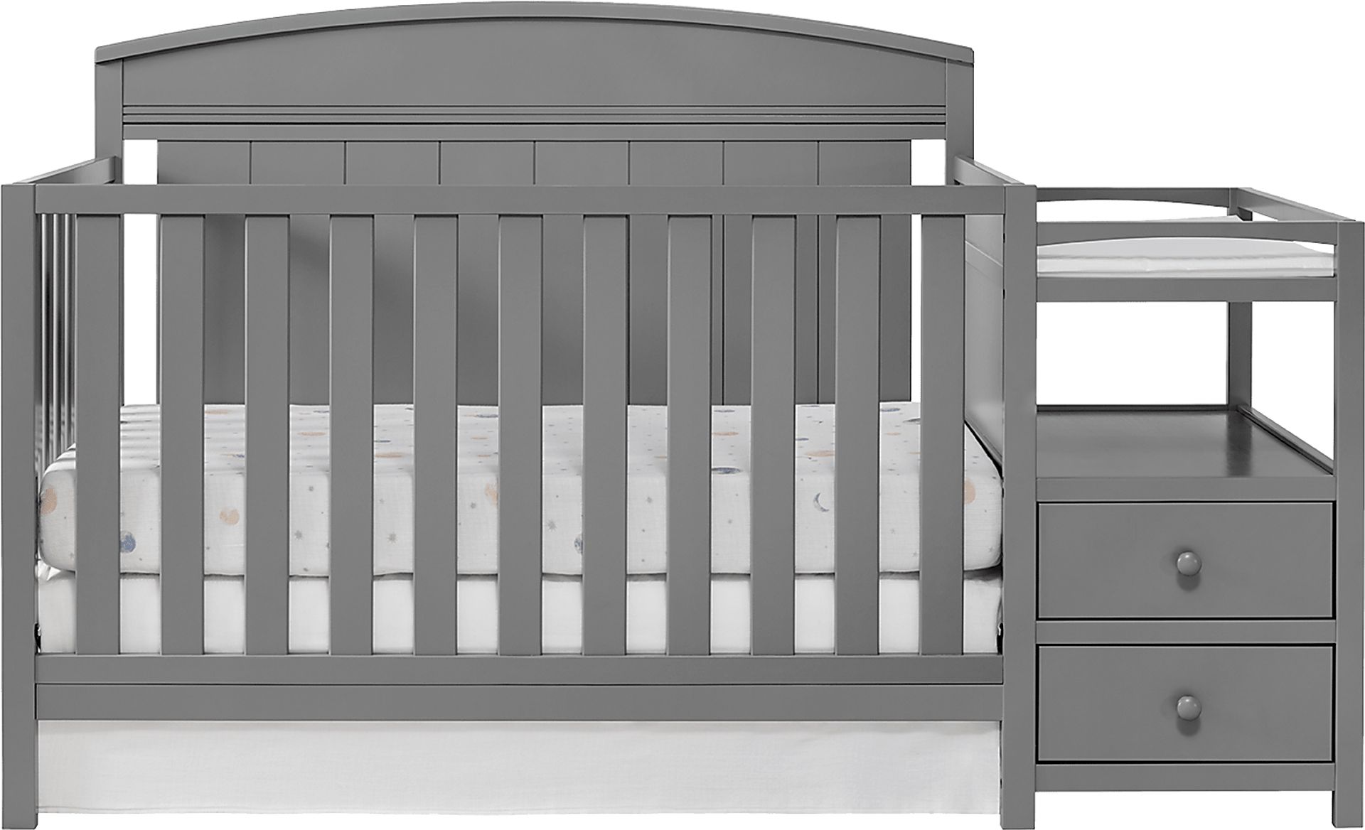 Shanton Gray Convertible Crib & Changing Table - Image 9