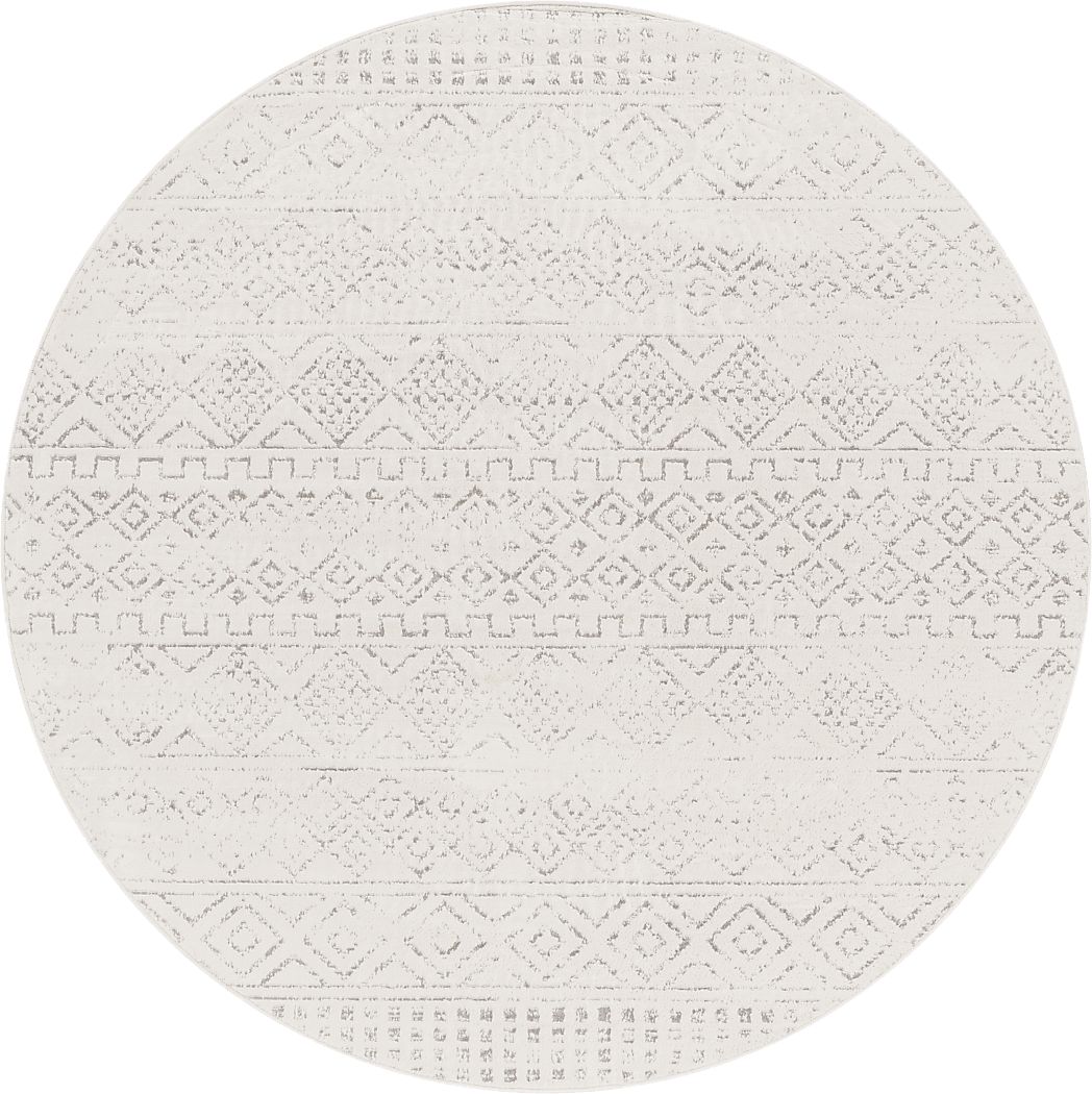 Sharease I Gray 6'7 Round Rug