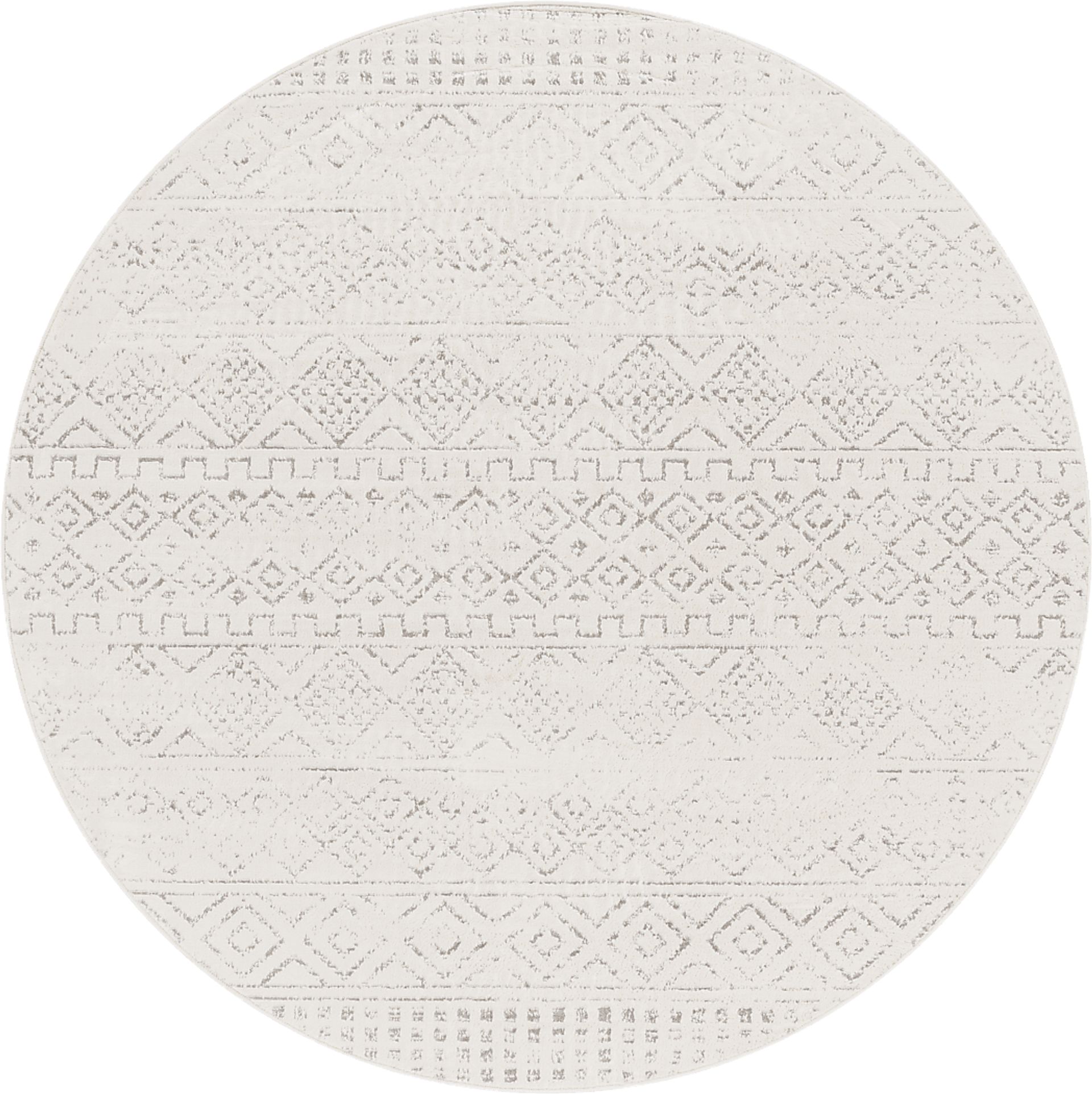 Sharease I Gray 6'7 Round Rug - Image 1