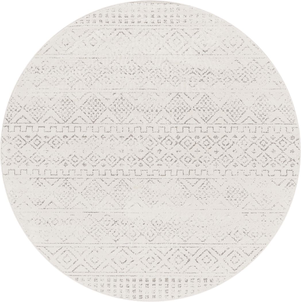 Sharease I Gray 7'10 Round Rug