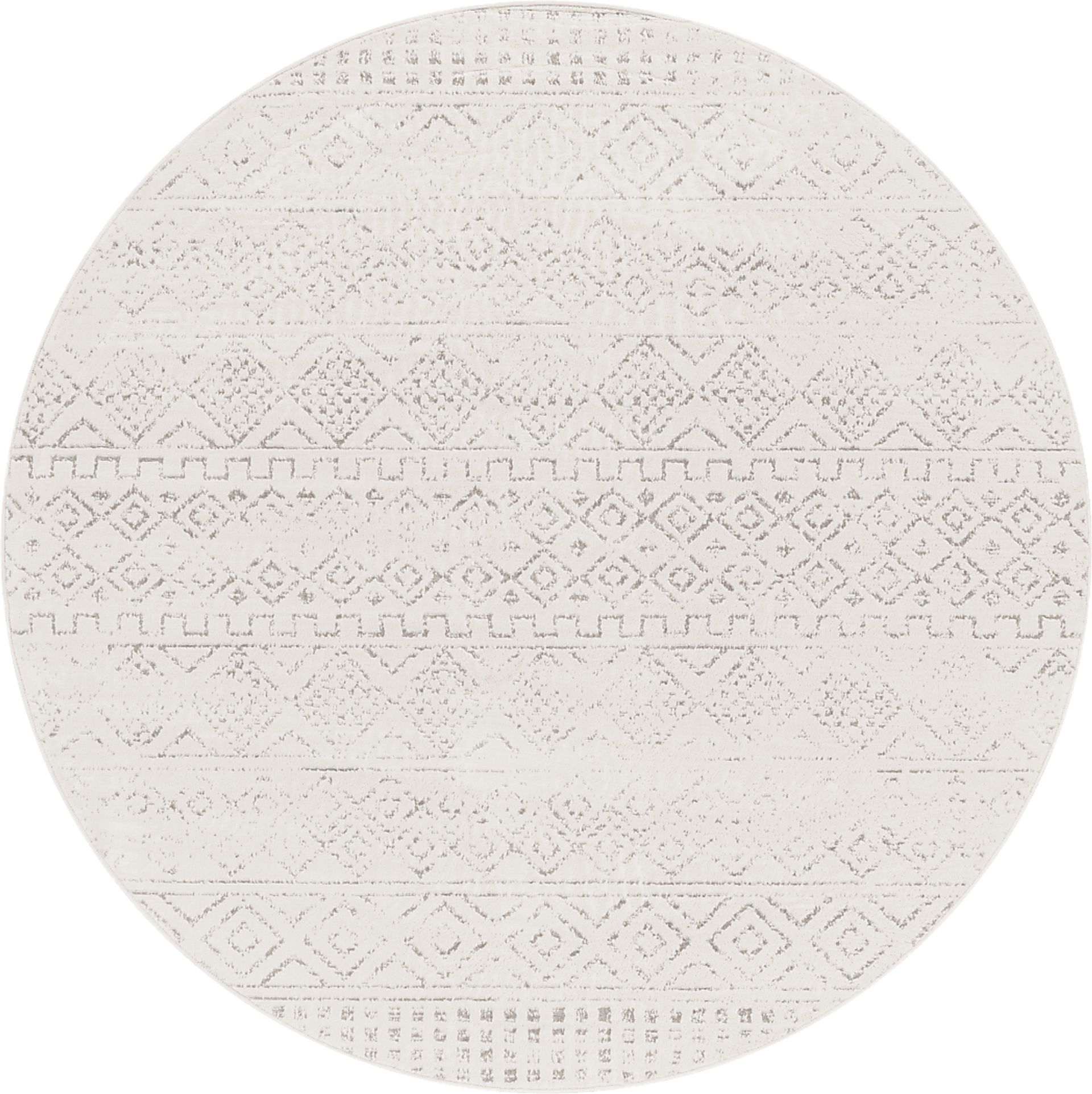 Sharease I Gray 7'10 Round Rug - Image 1