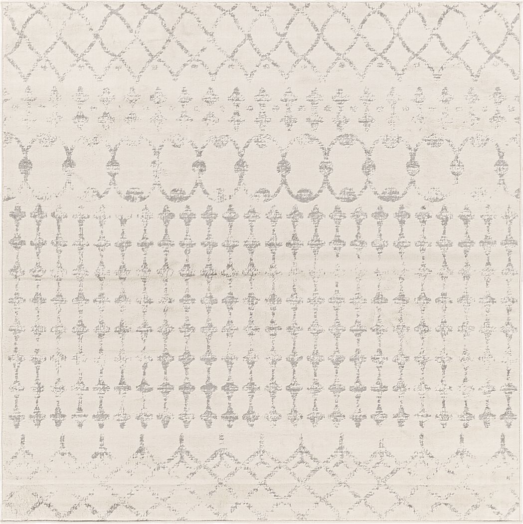 Sharease II Off-White 7'10 Square Rug