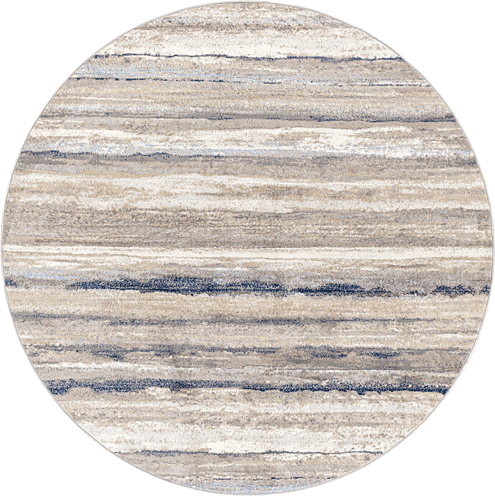 Sharease III Navy 6'7 Round Rug - Image 1