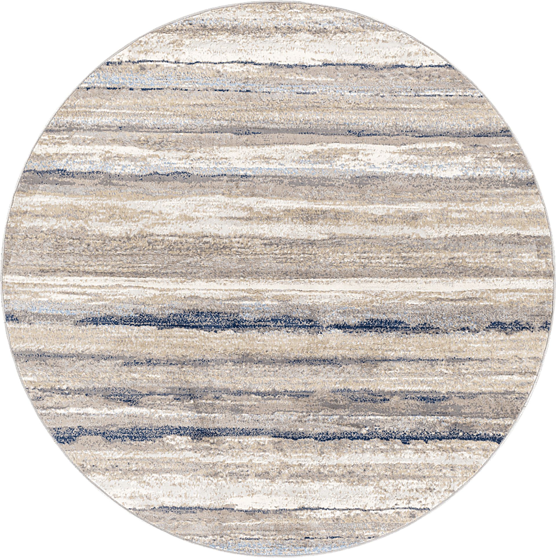 Sharease III Navy 7'10 Round Rug - Image 1