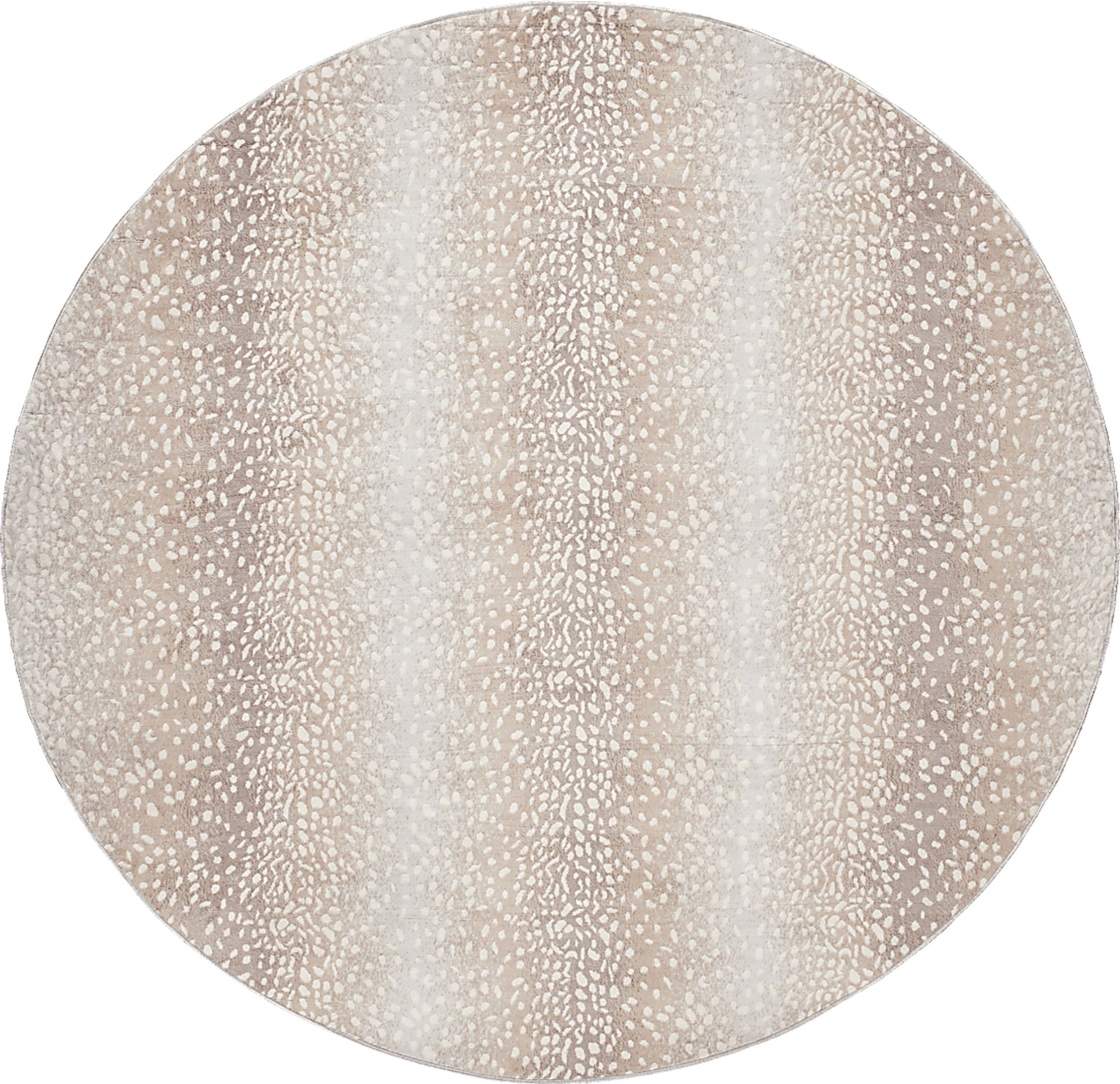 Sharease IV Tan 6'7 Round Rug - Image 1