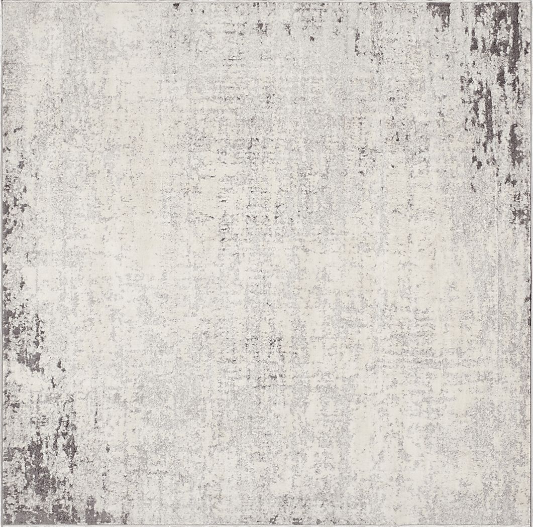 Sharease V Gray 6'7 Square Rug