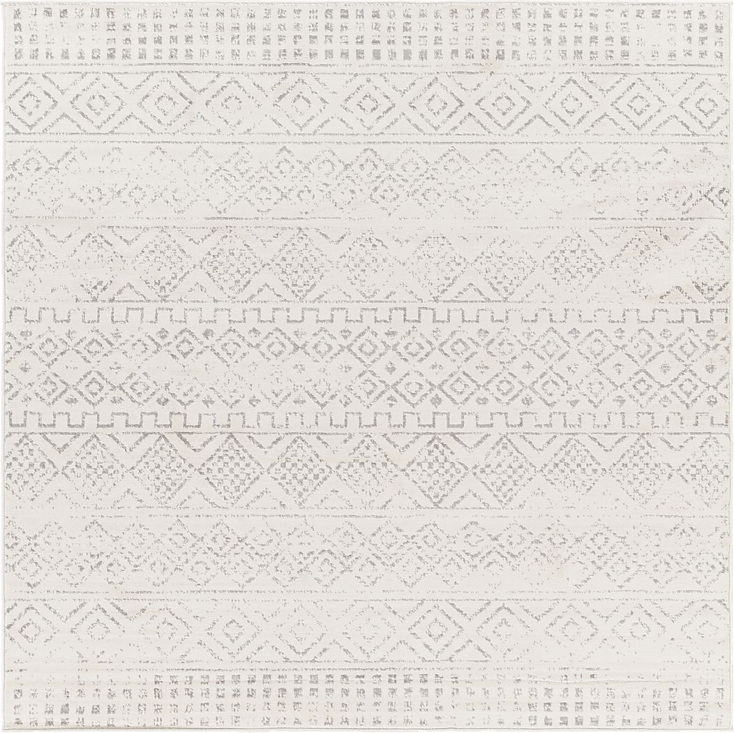 Shareease I Gray 6'7 Square Rug