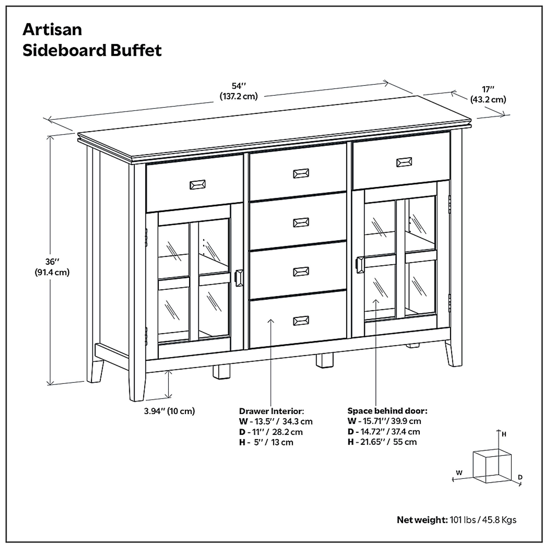 Shari Brown Sideboard - Image 9