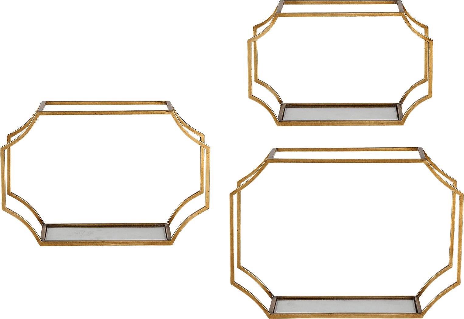 Sharol Gold Wall Decor, Set of 3