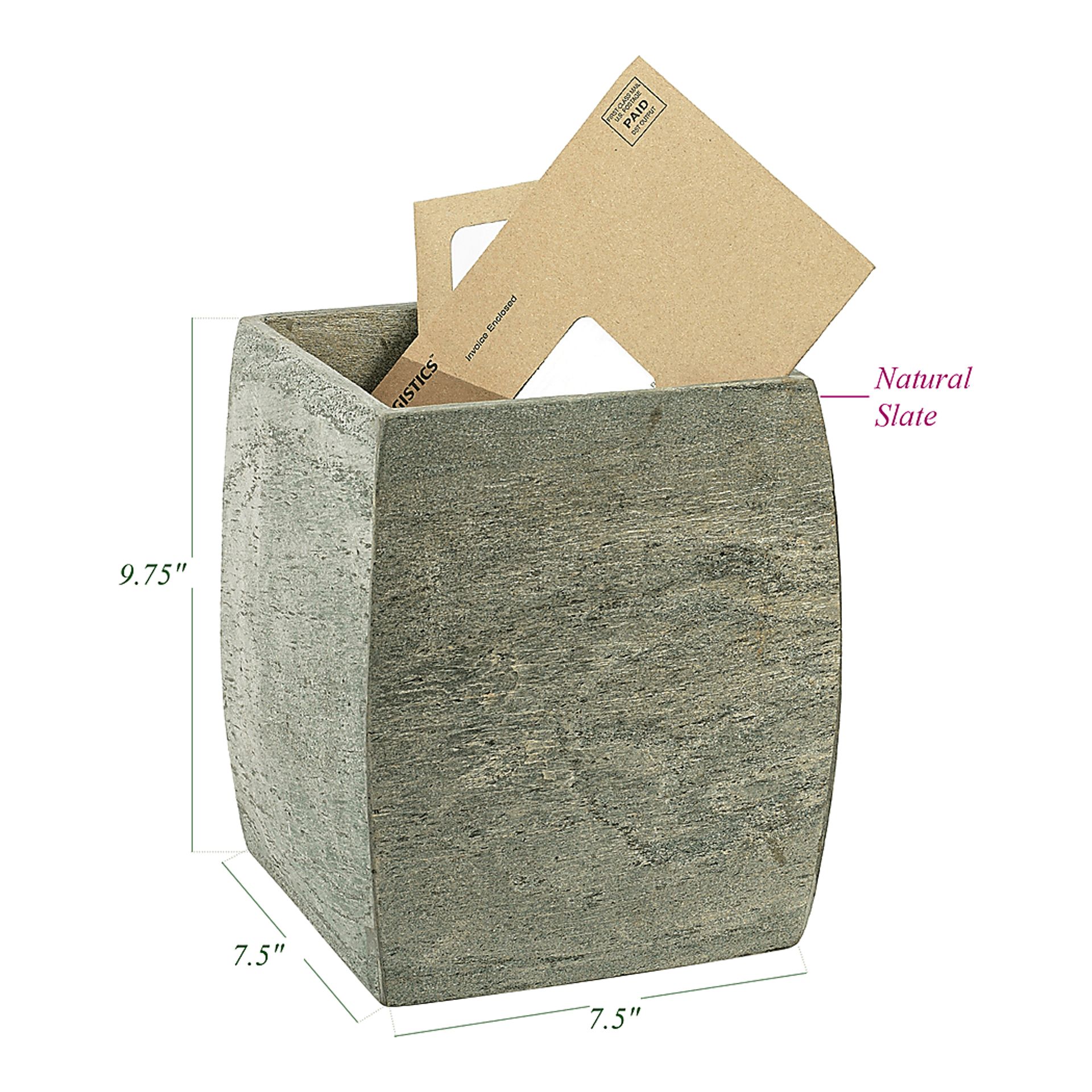Sharondale Gray Waste Basket - Image 2