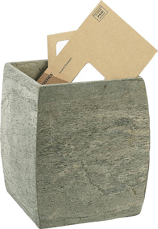 Sharondale Gray Waste Basket - Thumbnail - Image 1