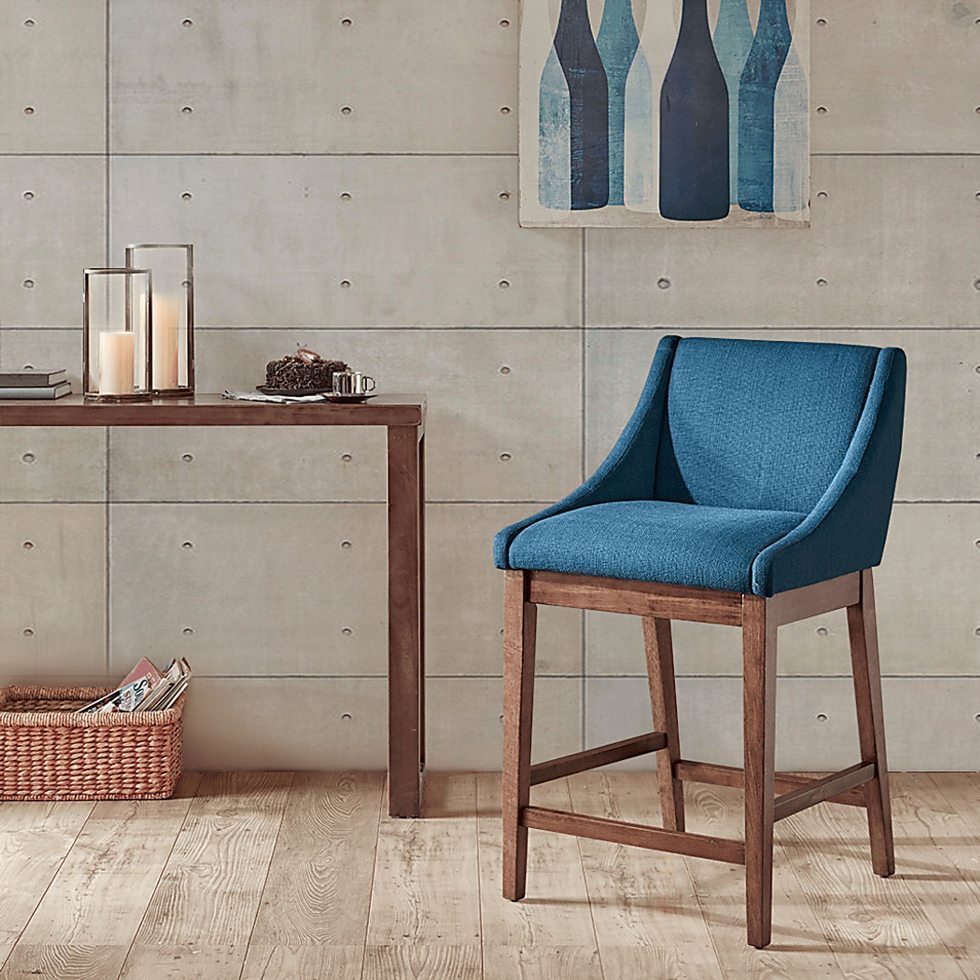 Sharpbill Blue Counter Height Stool - Image 6