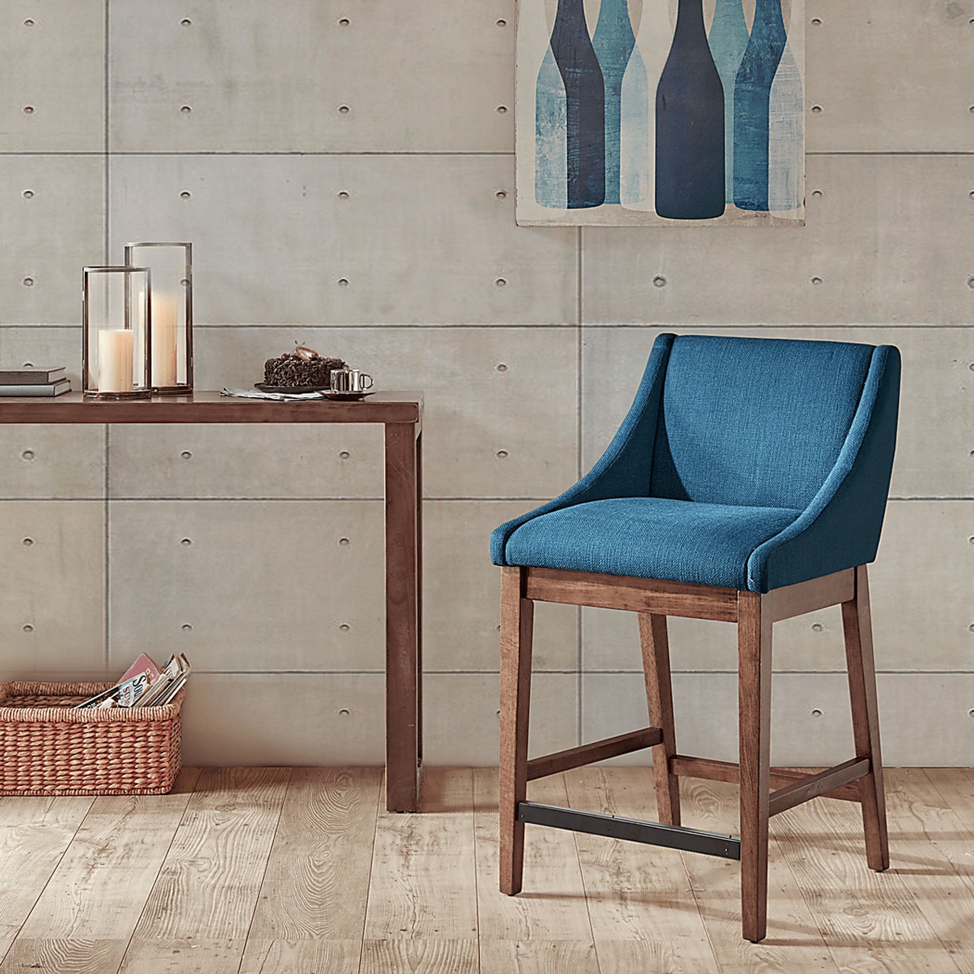 Sharpbill Blue Counter Height Stool - Image 7