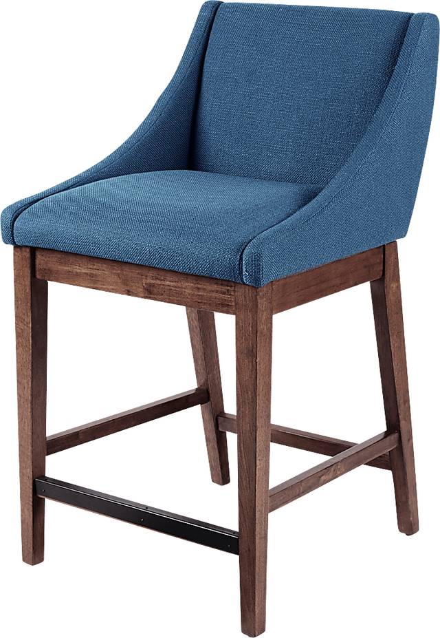 Sharpbill Blue Counter Height Stool - Thumbnail - Image 1