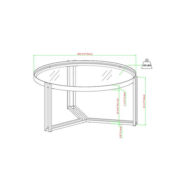 Shartle Gold Cocktail Table - Thumbnail - Image 7