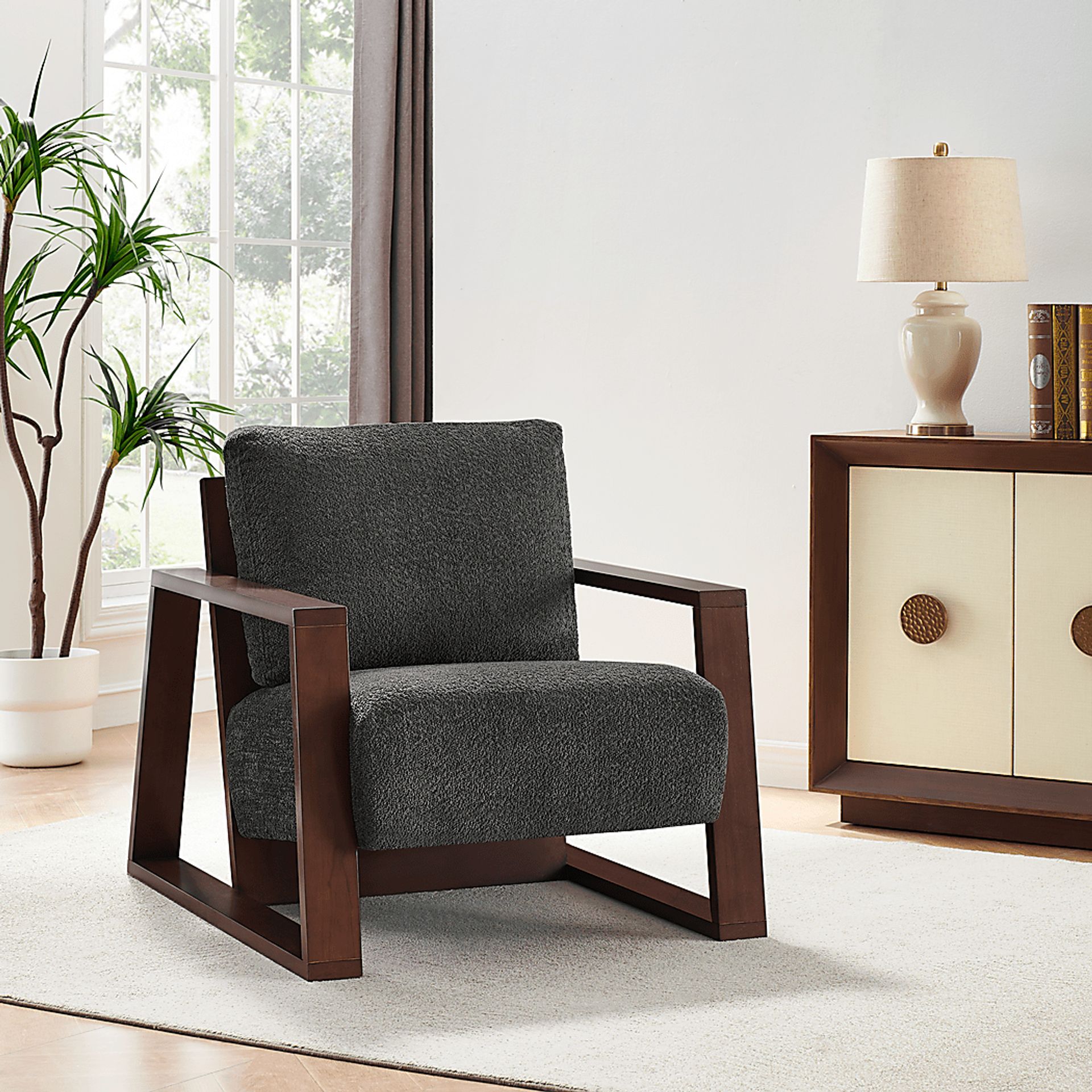 Shartom Gray Accent Chair - Image 2