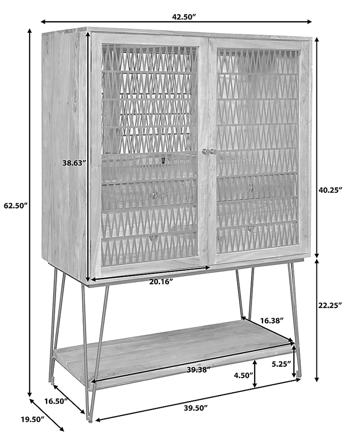 Sharview Natural Light Wood Bar Cabinet | Rooms to Go