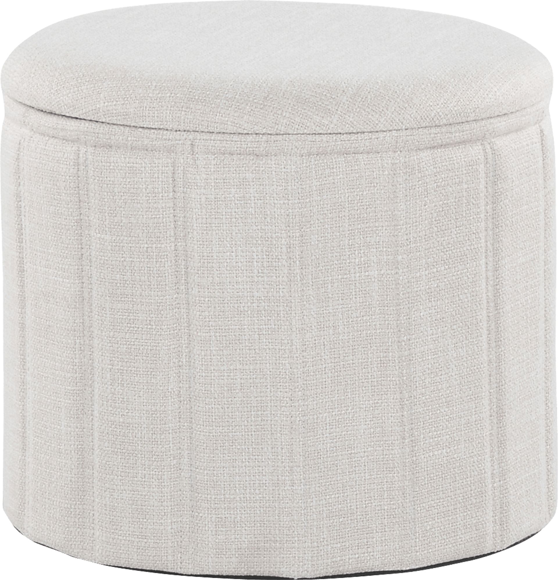 Sharynwood Cream Storage Ottoman - Image 1