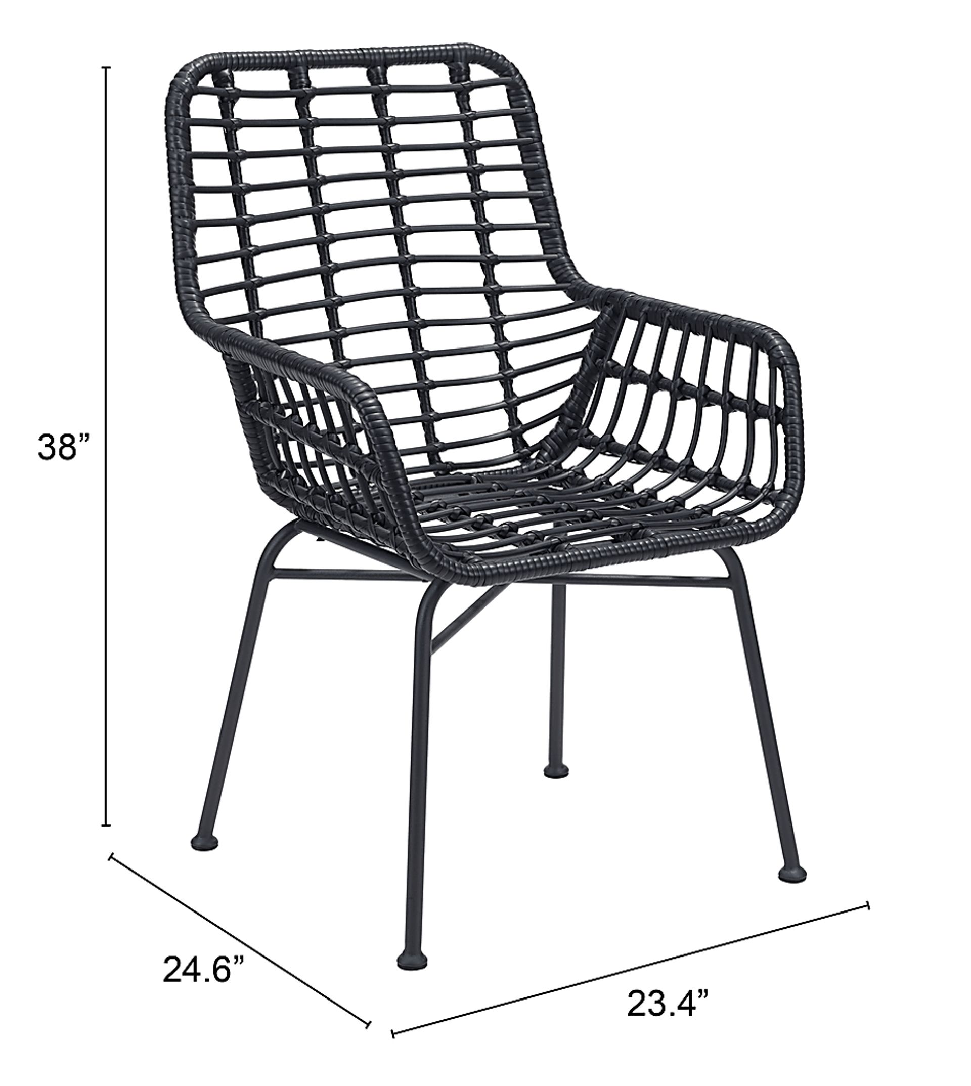 Shatner Black Side Chair, Set of 2 - Image 6