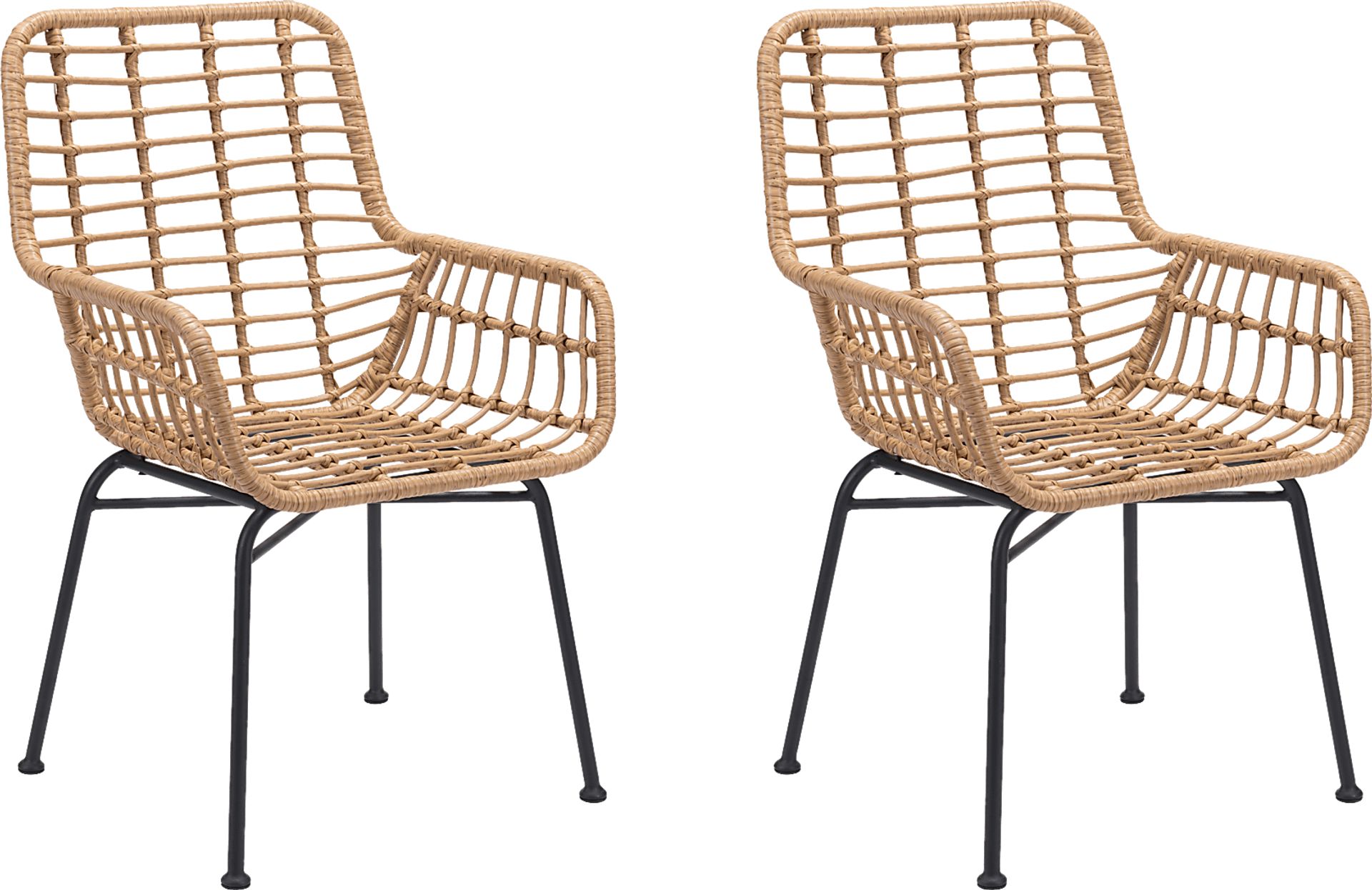 Shatner Brown Side Chair, Set of 2 - Image 1