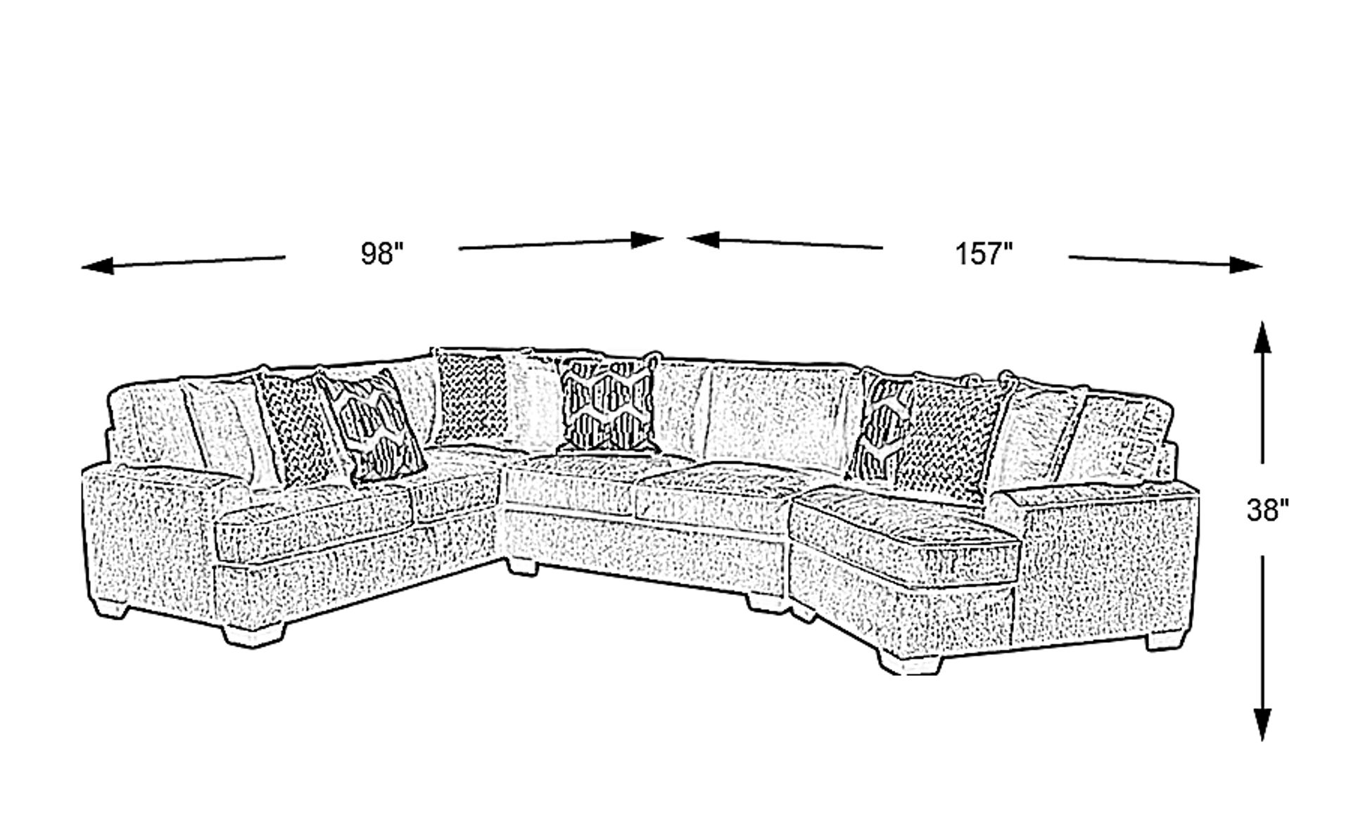 Dimension Image. Please refer to the Dimension Tab on this page for dimension details.