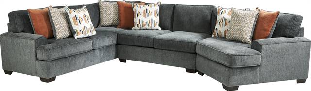 Shaunan Slate 3 Pc Sectional - Thumbnail - Image 1