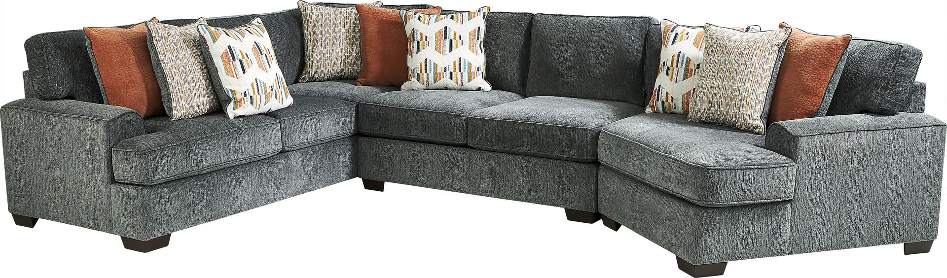 Shaunan Slate 3 Pc Sectional - Image 1