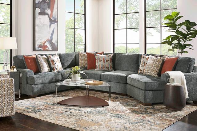Shaunan Slate 6 Pc Sectional Living Room - Thumbnail - Image 1