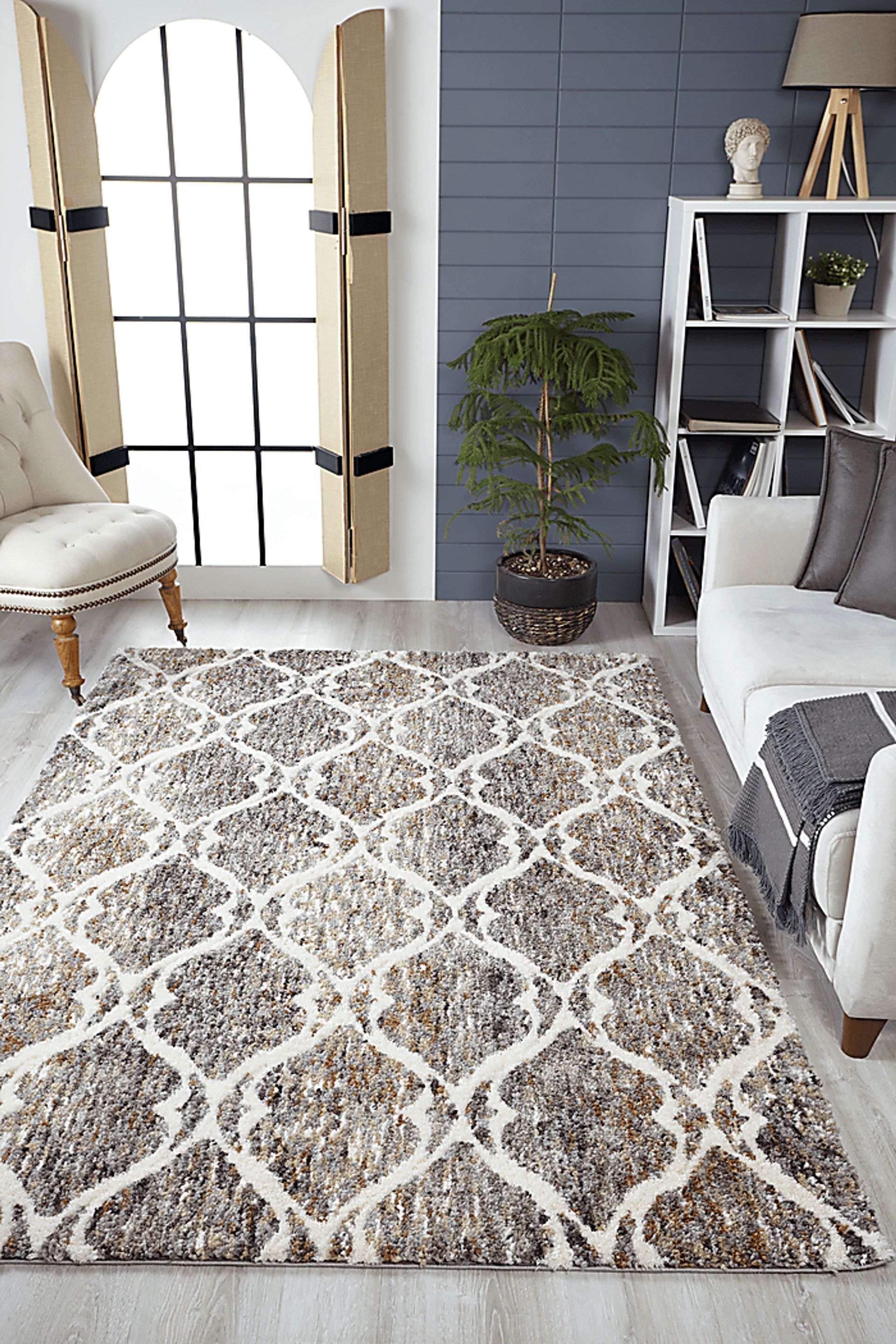 Shauston Gray 5'3 x 7'7 Rug - Image 2